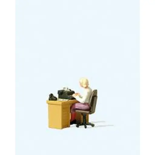 [PR28094] Secrétaire à son bureau - Preiser 28094 - HO 1/87