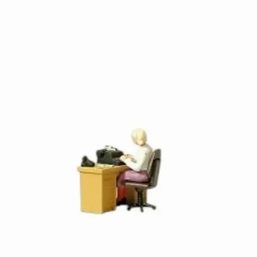 [PR28094] Secrétaire à son bureau - Preiser 28094 - HO 1/87