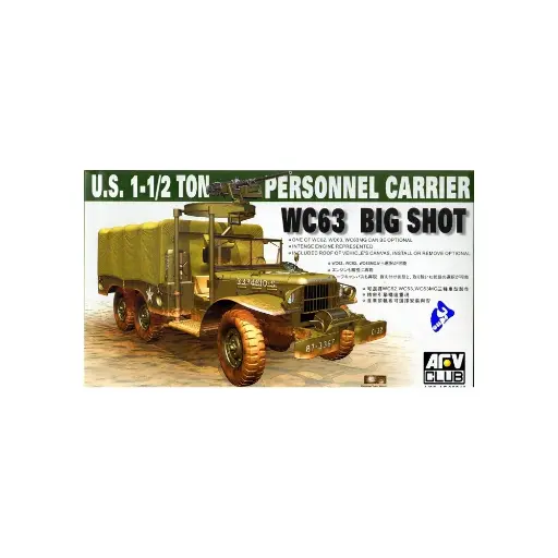 [AF35S18] U.S. 1½ ton Personnel Carrier WC63 Big Shot - AFV Club 35S18 - 1/35