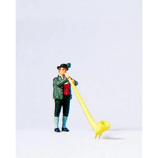 [PR29034] Personnage jouant du cor des Alpes