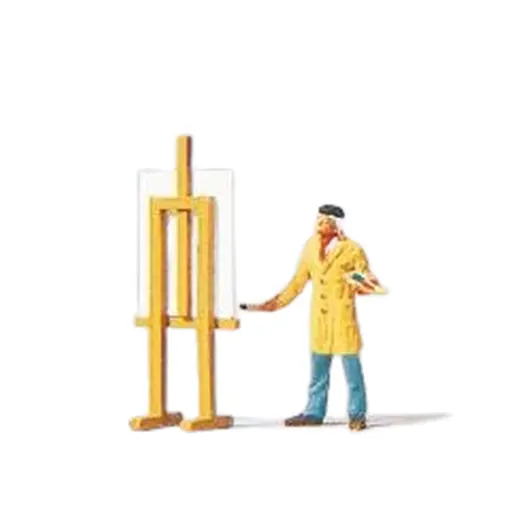[PR29058] Personnages entrain de Peindre - Preiser 29058 - HO 1/87