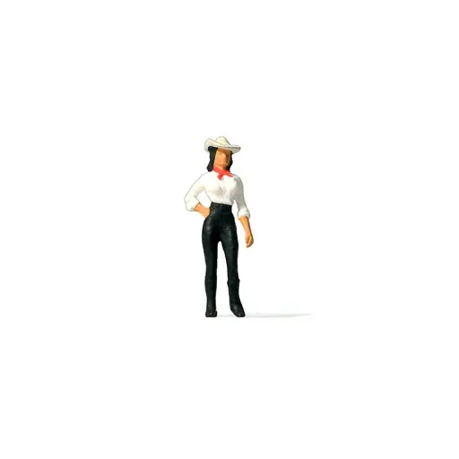[PR29064] Femme en tenue de cow-boy - Preiser 29064 - HO 1/87