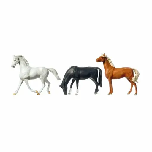 [PR65323] Chevaux - Preiser 65323 - 0 1/43