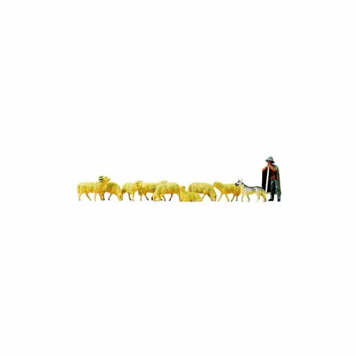[PR65325] Berger avec moutons - Preiser 65325 - 0 1/43