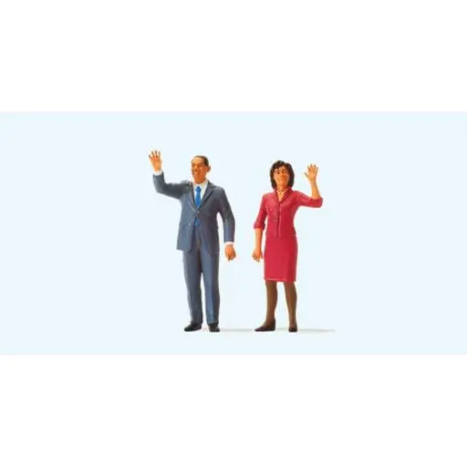 [PR65360] Président Obama et sa femme - Preiser 65360 - 1/43
