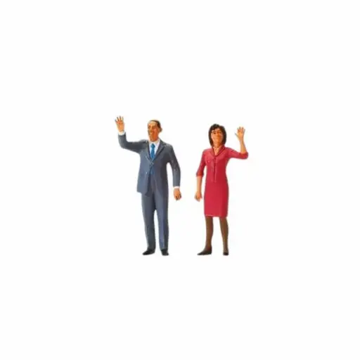 [PR65360] Président Obama et sa femme - Preiser 65360 - 1/43