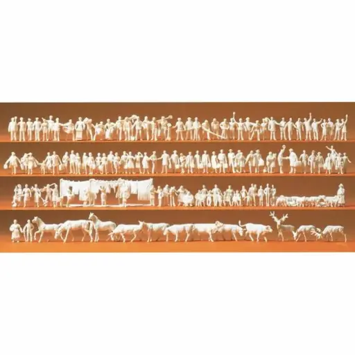 [PR79000] 120 personnages à peindre - Preiser 79000 - N 1/160