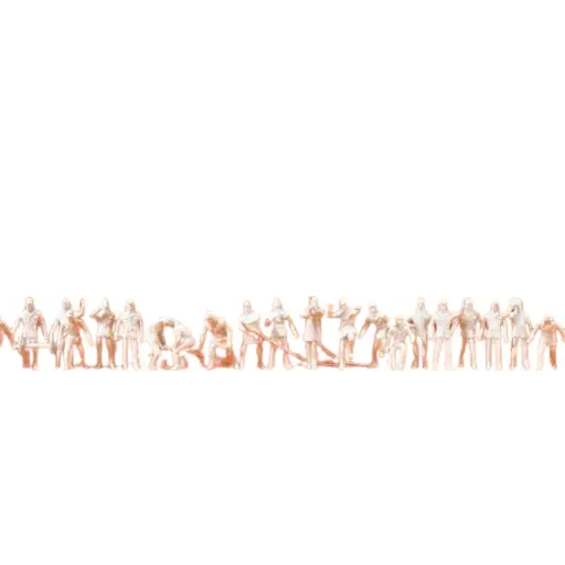 [PR79005] Pack de 40 Pompiers - A Peindre - Preiser 79005 - N: 1/160