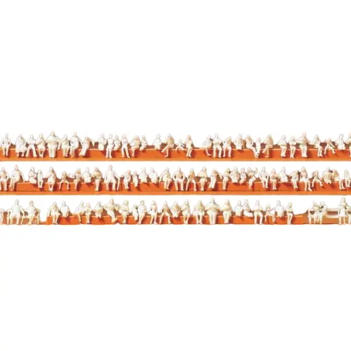 [PR79007] Pack de 120 Personnages Assis - A Peindre - PREISER 79007 - N : 1/160