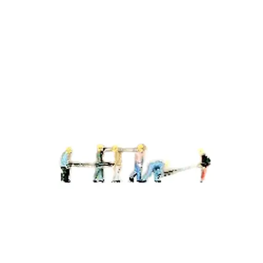 [PR79034] Lot de 6 Poseurs de Voies - Preiser 79034 - N: 1/160