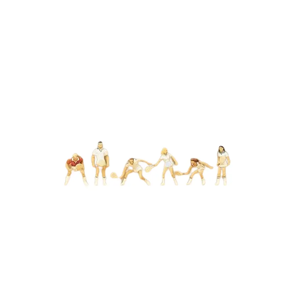 [PR79041] Lot de 6 Joueurs de Tennis - Preiser 79041 - N: 1/160