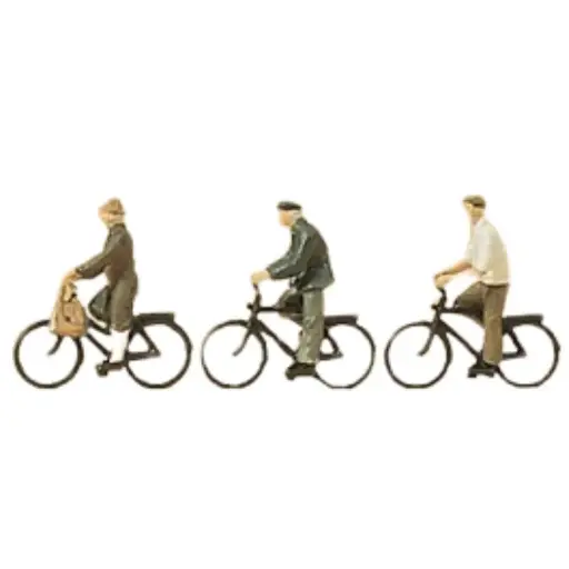 [PR79087] Lot de 3 Cyclistes - Preiser 79087 - N: 1/160