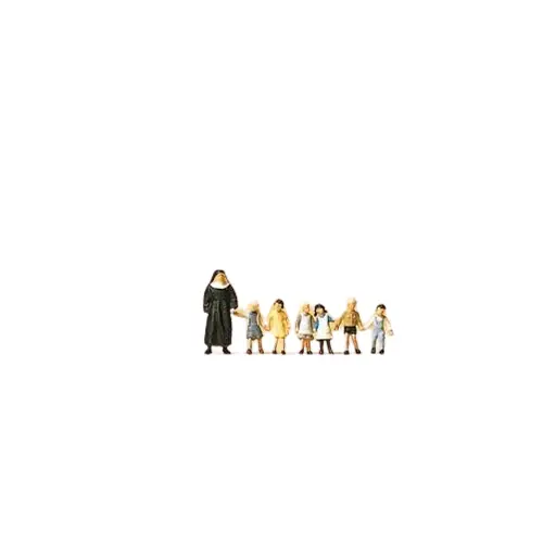 [PR79127] Religieuse avec les Enfants - Preiser 79127 - N: 1/160