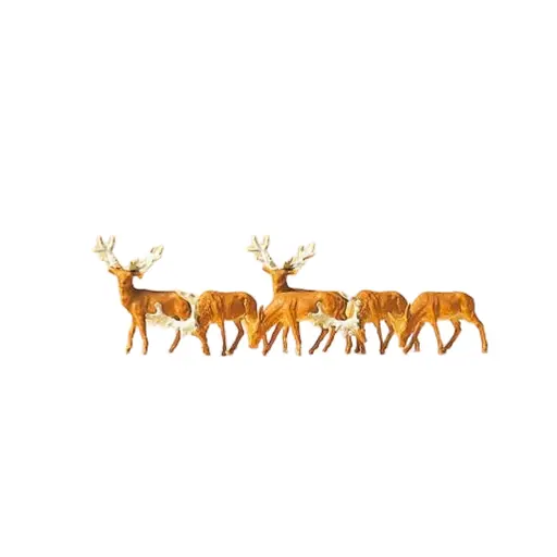 [PR79179] Lot de 6 Cerfs - Preiser 79179 - N : 1/160