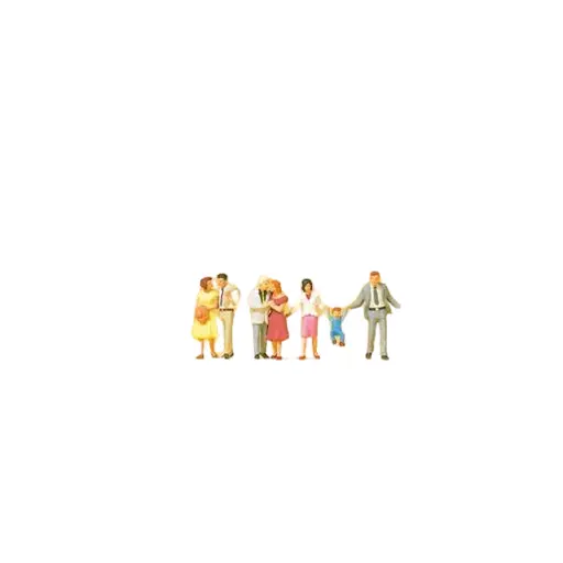 [PR79190] Pack de 3 Couples se Promenant - Preiser 79190 - N: 1/160