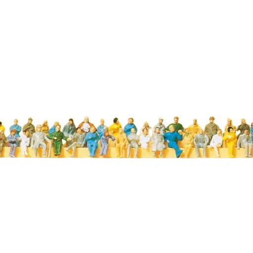 [PR79250] 60 voyageurs assis - Preiser 79250 - N 1/160