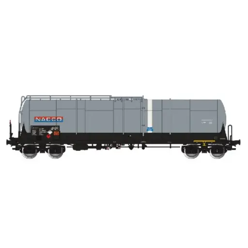 [AL796014] Wagon citerne grande capacité 85m3 Zas gris Nacco - ALBERT MODELL 796014 - EP VI - HO 1/87