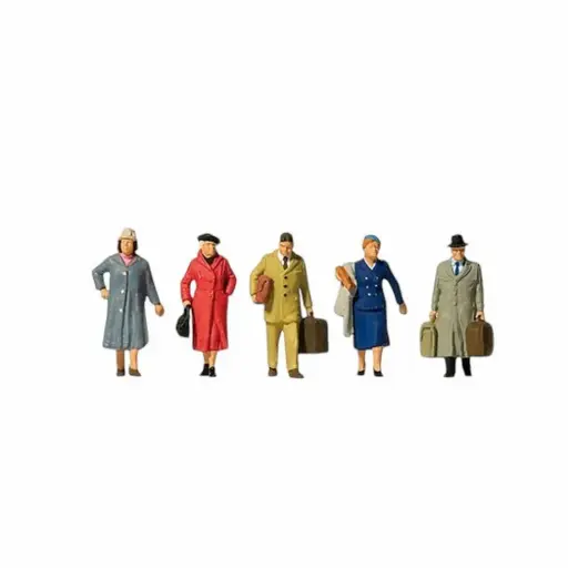 [PR10662] 5 passagers - Preiser 10662 - HO 1/87 - EP. III