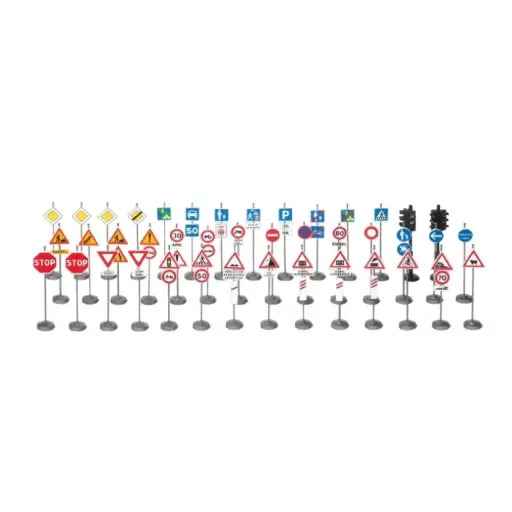 [PR18206] Panneaux routiers Français - Preiser 18206 - HO : 1/87