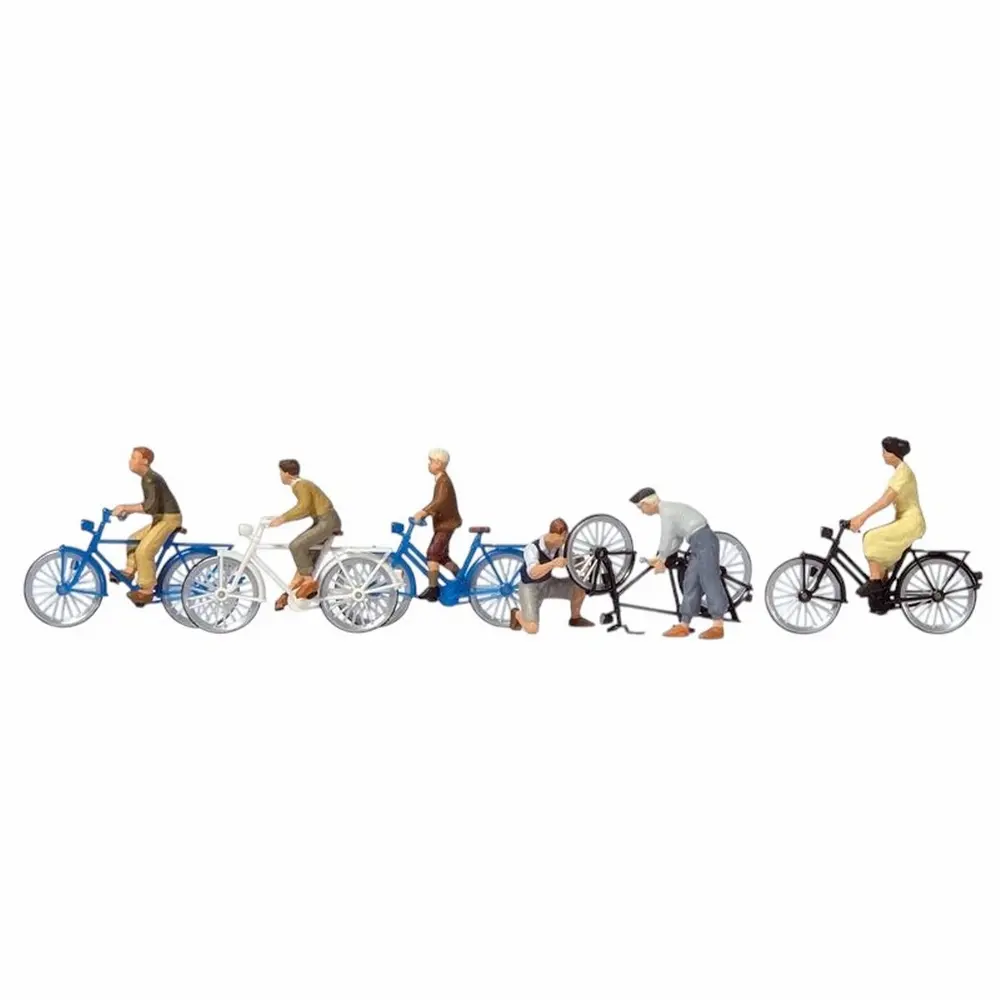 Lot de 6 cyclistes miniatures Julian Alaphilippe - Echelle 1/32 - Cycling figure
