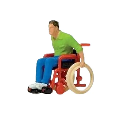 [PR28164] Homme en fauteuil roulant PREISER 28164 - HO 1/87