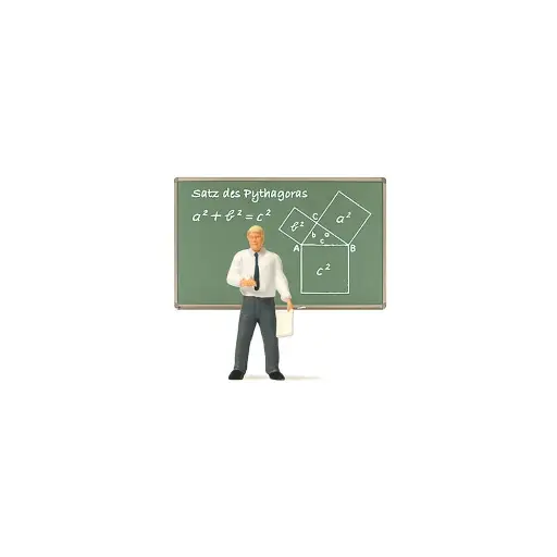[PR29107] Un professeur avec feuille PREISER 29107 - HO 1/87