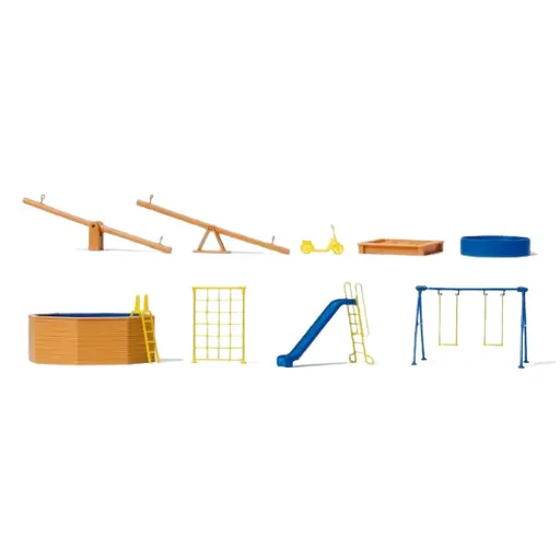 [PR17351] Equipement pour jeux d'extérieur - Preiser 17351 - HO 1/87