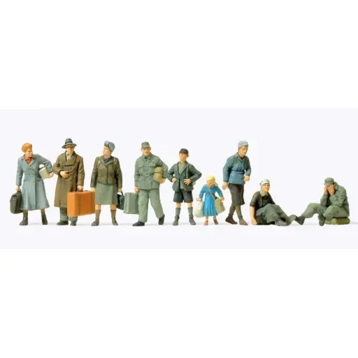 [PR72537] Réfugiés civils de la seconde guerre mondiale - Preiser 72537 - 1/72