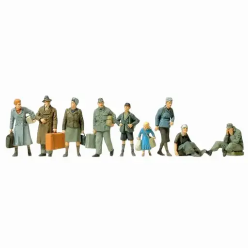 [PR72537] Réfugiés civils de la seconde guerre mondiale - Preiser 72537 - 1/72
