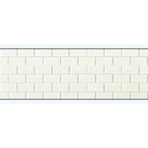 [PR19605] Lot de 3 Plaques - Carrelage Sol Carré Blanc - 95x95MM - Preiser 19605- HO 1/87