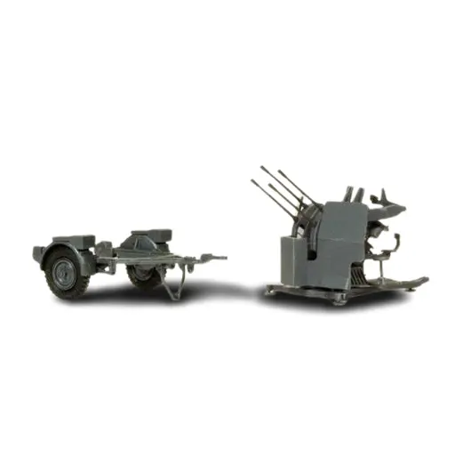 [PR16582] Flakvierling Armée 2CM - Preiser 16582 - HO 1/87