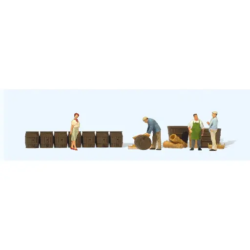 [PR10781] Chez le caviste - Preiser 10781 - HO 1/87