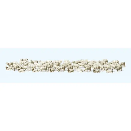 [PR88580] Troupeau de moutons - Preiser 88580 - Z 1/220