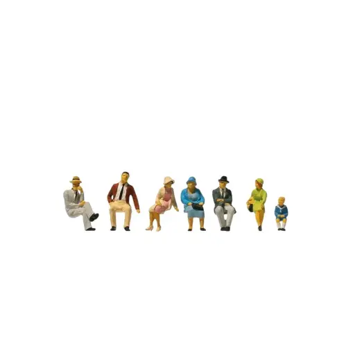 [PR12444] Passagers assis 1925-1930 - Preiser 12444 - HO 1/87
