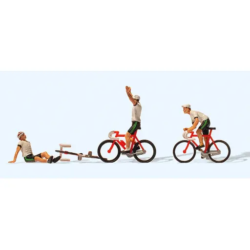 [PR25005] Cyclistes - Preiser 25005 - HO 1/87