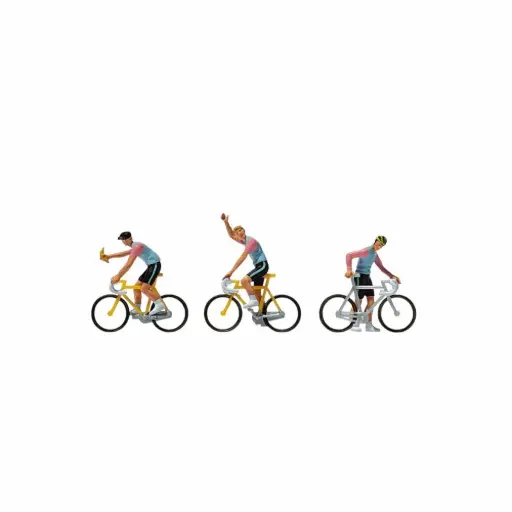 [PR25008] Lot de 3 cyclistes - Preiser 25008 - HO 1/87