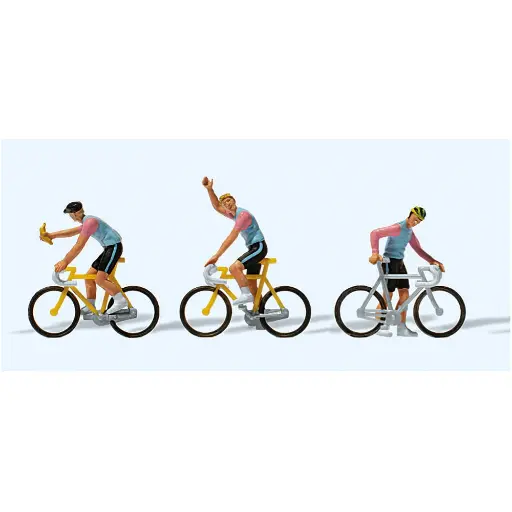 [PR25008] Lot de 3 cyclistes - Preiser 25008 - HO 1/87