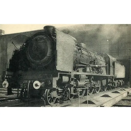 [AME126] [Kit] Locomotive à Vapeur 2-231B1 + Tender 37A AMF87 E126 - HO 1/87 - SNCF