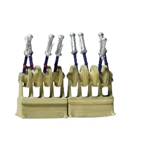 [PR28272] Lot de 2 Postes aiguillage - Preiser 28272 - HO 1/87