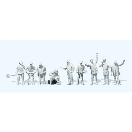 [PR63003] Ouvriers voie ferrée - Preiser 63003 - I 1/32