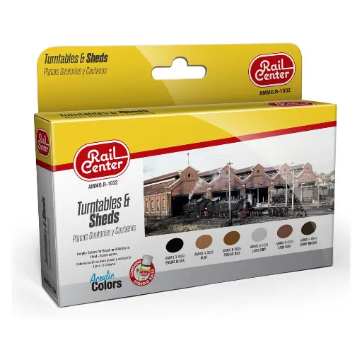 [AM4601032] Kit de peinture pour hangars et plaques tournantes - Ammo 4601032