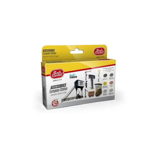 [AM4601014] Équipement de jeu de couleurs gare européenne - Ammo 4601014