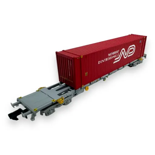 [HNS6501] Wagon porte-conteneur 45' "Dentressangle" - Arnold HNS6501 - N 1/160 - SNCF - Ep VI - 2R