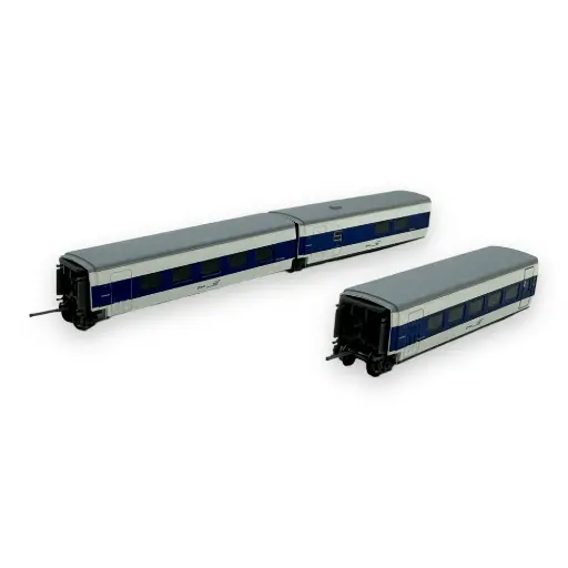 [HN4356] Set 3 voitures complémentaires TALGO Arnold HN4356 - N 1/160 - SNCF - EP V