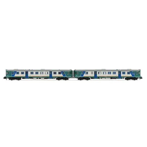 Set de 2 autorails diesels ALn 668 série 1000, livrée XMPR, verre plats - Arnold HN2571 - N 1/160 - FS - Ep V - Analogique - 2R
