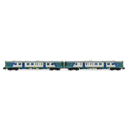 [HN2571S] Set de 2 autorails diesels ALn 668 série 1000, livrée XMPR, verre plats - Arnold HN2571S - N 1/160 - FS - Ep V - Digital sound - 2R