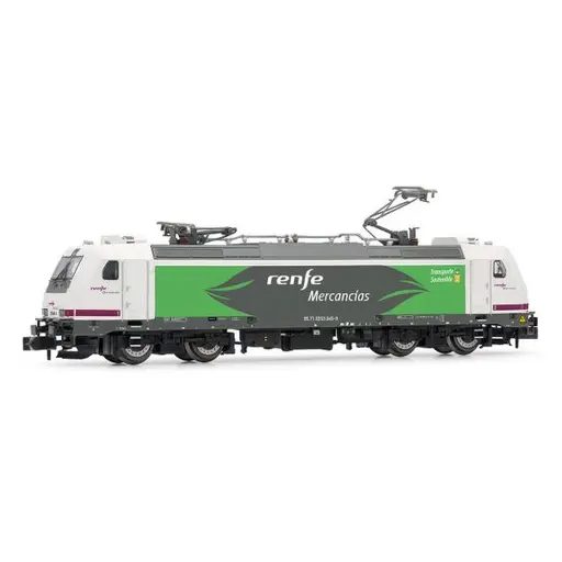 Locomotive électrique classe 253, livrée blanche/violette, « Transporte Sostenible » - Arnold HN2594 - N 1/160 - RENFE - Ep VI - Analogique - 2R