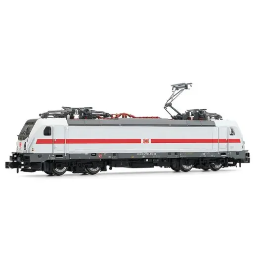 [HN2596] Locomotive électrique classe 147.5, livrée blanche avec bande rouge - Arnold HN2596 - N 1/160 - DB AG - Ep VI - Analogique - 2R