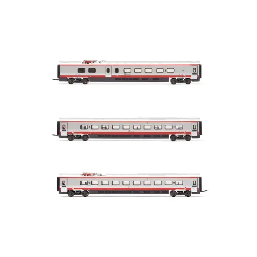 Coffret de 3 voitures "Frecciargento" - Arnold HN3511 - N 1/160 - FS - EP VI