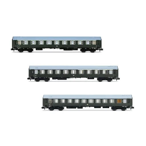 [HN4421] Lot de 3 voitures OSShD type B - Arnold HN4421 - N 1/160 - DB - EP III